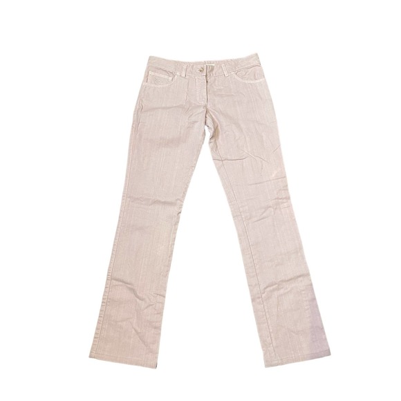 Stella McCartney Women's‎ Jeans Slim Straight Low-Rise Denim Cotton Pink Size 42 - Picture 1 of 10